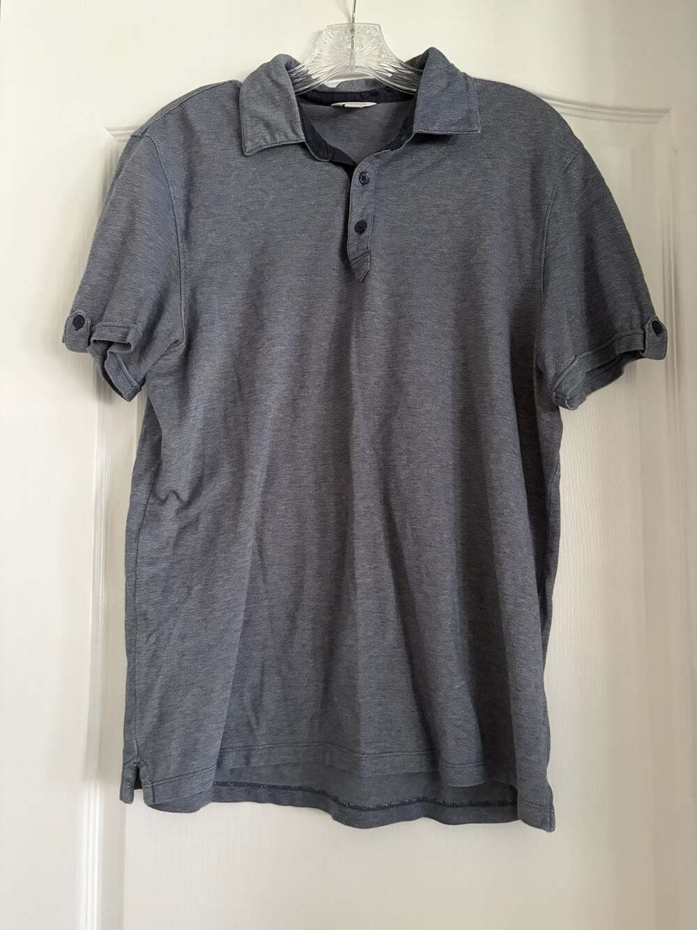 Calvin Klein Men's Slim Fit Short Sleeve Knit Polo Shirt Size M